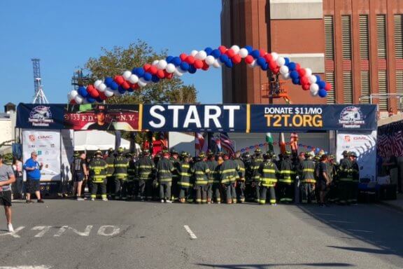 start of NYC Tunnel to Towers 5k Run